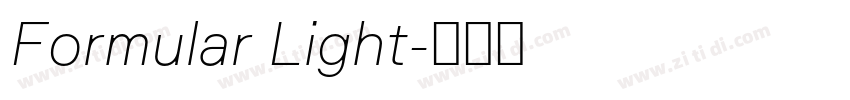Formular Light字体转换